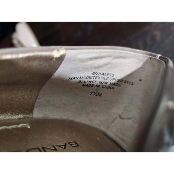 Bandalino Palet 3 Taupe Floral Accent Peep-toe Pumps/Sz. 7.5M - Picture 8 of 8